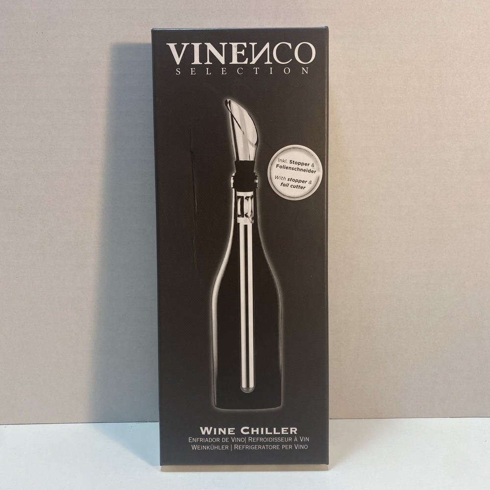 Wine Chiller Stopper Foil Cutter VINENCO Selection Chill Rod Austria NEW